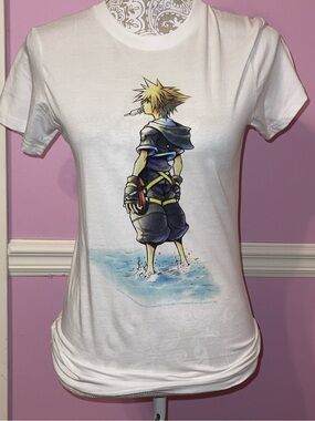 Kingdom hearts 2 dearly beloved graphic t shirt top sora disney hot topic